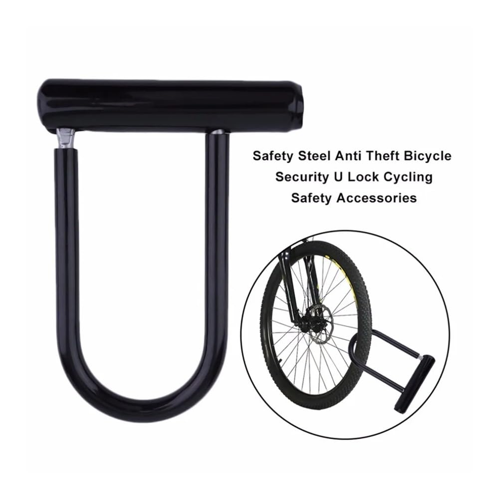 Candado en U for bicicleta, portátil, resistente, impermeable, antirrobo, de seguridad, for motocicleta, scooter, ciclismo, con llave Candado para bicicleta(One Size)