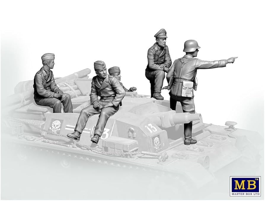 Amazon | マスターボックス 1/35 ドイツ 突撃砲兵4体+歩兵指揮官