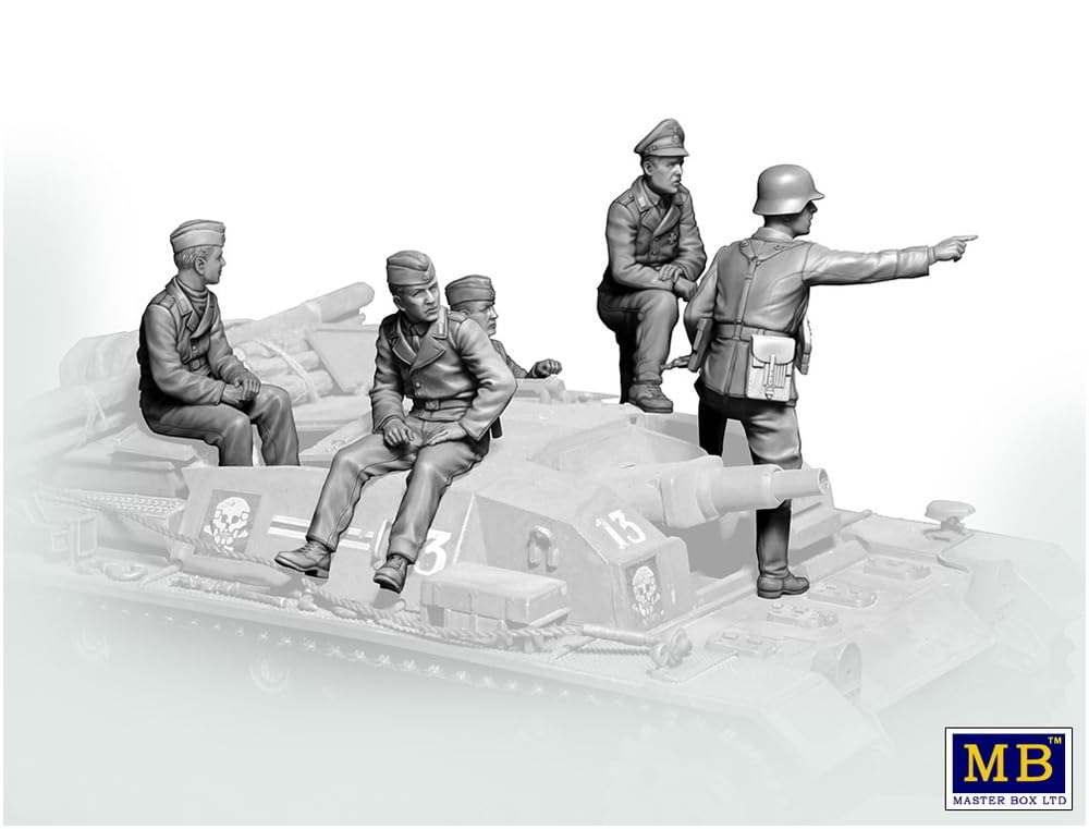 Amazon | マスターボックス 1/35 ドイツ 突撃砲兵4体+歩兵指揮官1体