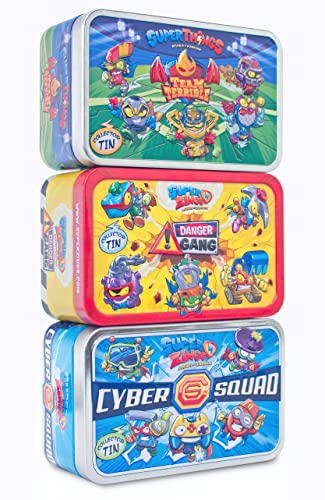 SUPERTHINGS RIVALS OF KABOOM - Pack de 3 latas con 5 Cada una. h&eacute;roes y...