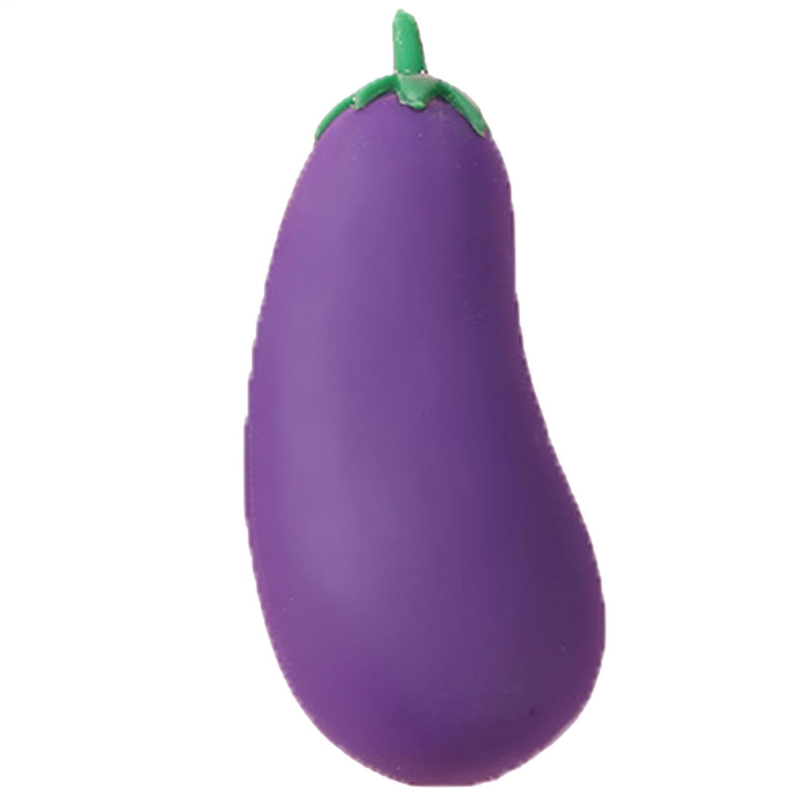 Eggplant - Food Simulation Stress Ball, Stress Balls For Adults, Sensory Toys, Eggplant Toy, Toys, Sensory Toy For Boys And Girls, Party Favors And Desk Decorations