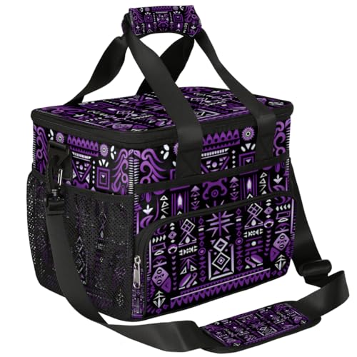 Abstract Insulated Picnic Backpack Lunch Box for Women Men Picnic Basket Tote Lunch Bag Picnic Bag Portable Lunch Bags for Picnic, Beach, Work, Trip,Office, Camp National Ornament Decoration