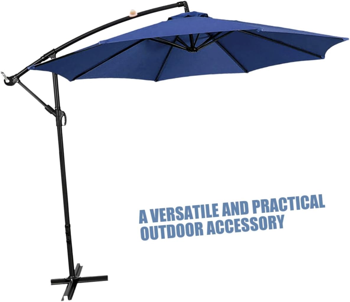 Replacement Canopy for Patio Umbrella Durable Polyester Cloth UV Protective Outdoor Canopy Suitable for Various Umbrella Frames for Patios and Beaches Ribs