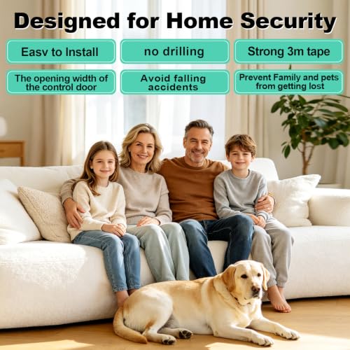 Image of Sliding Door Lock, 2 Pack Child Safety Sliding Glass Door Lock for Sliding Glass Doors, Sliding Windows, Sliding Closet, etc. Easy to Installation Provides More Security for Your Baby and Pets