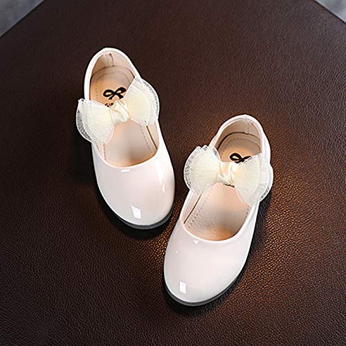 Toddler Girl Mary Jane Dress Shoes Little Girls Tulle Bowknot School Uniform Shoes Wedding Party Princess Party Flats3