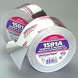 Venture Tape 1581A HVAC Foil Tape, 180' Length x 2-1/2