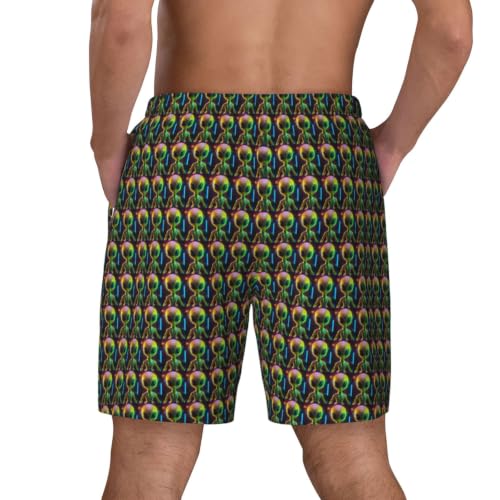Short de bain homme imprimé planète Alien Planet léger