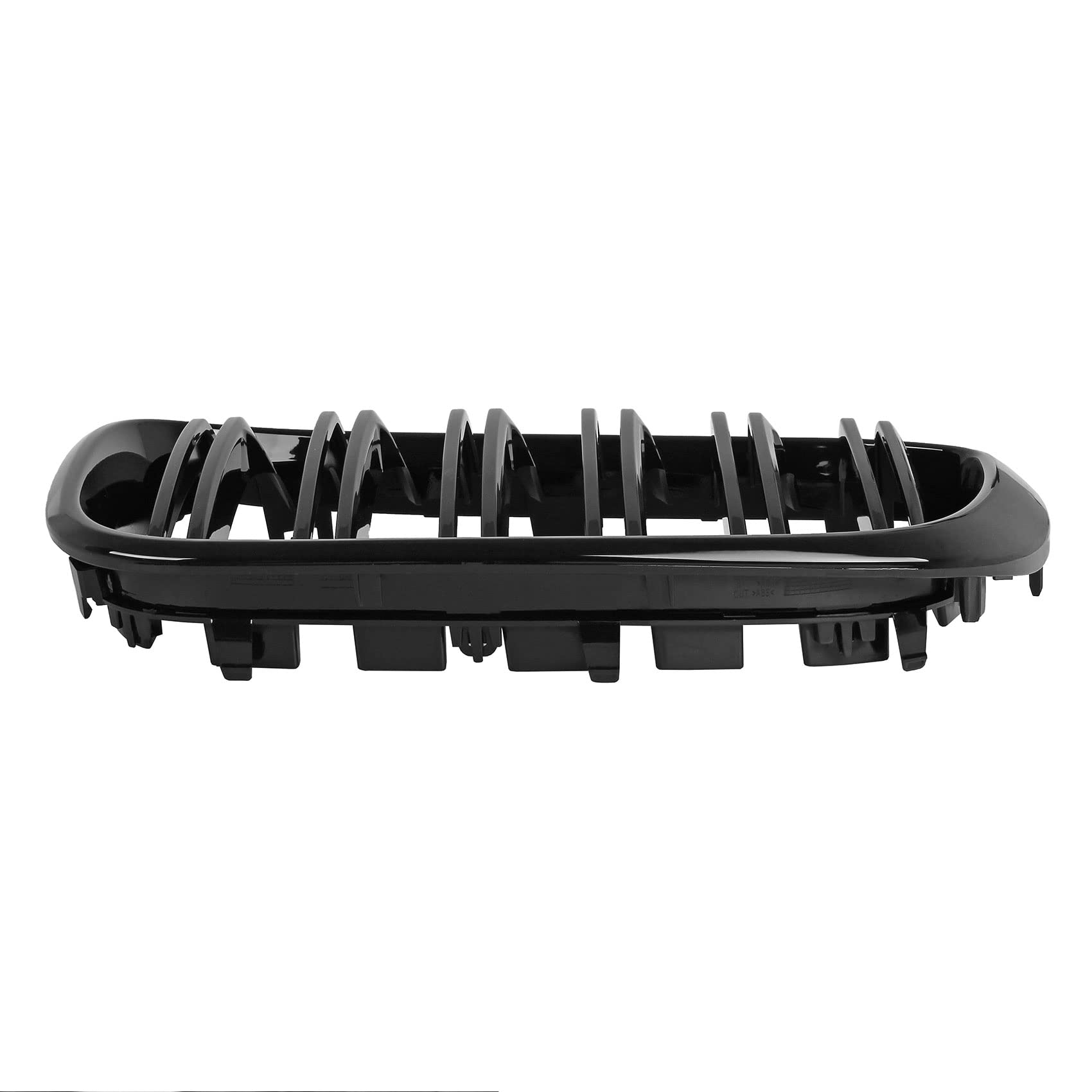 DOCAS Kühlergrill für X3 G01 2018-2021 X4 G02 2019-2021 Nieren Doppelsteg Sport Glanz Schwarz