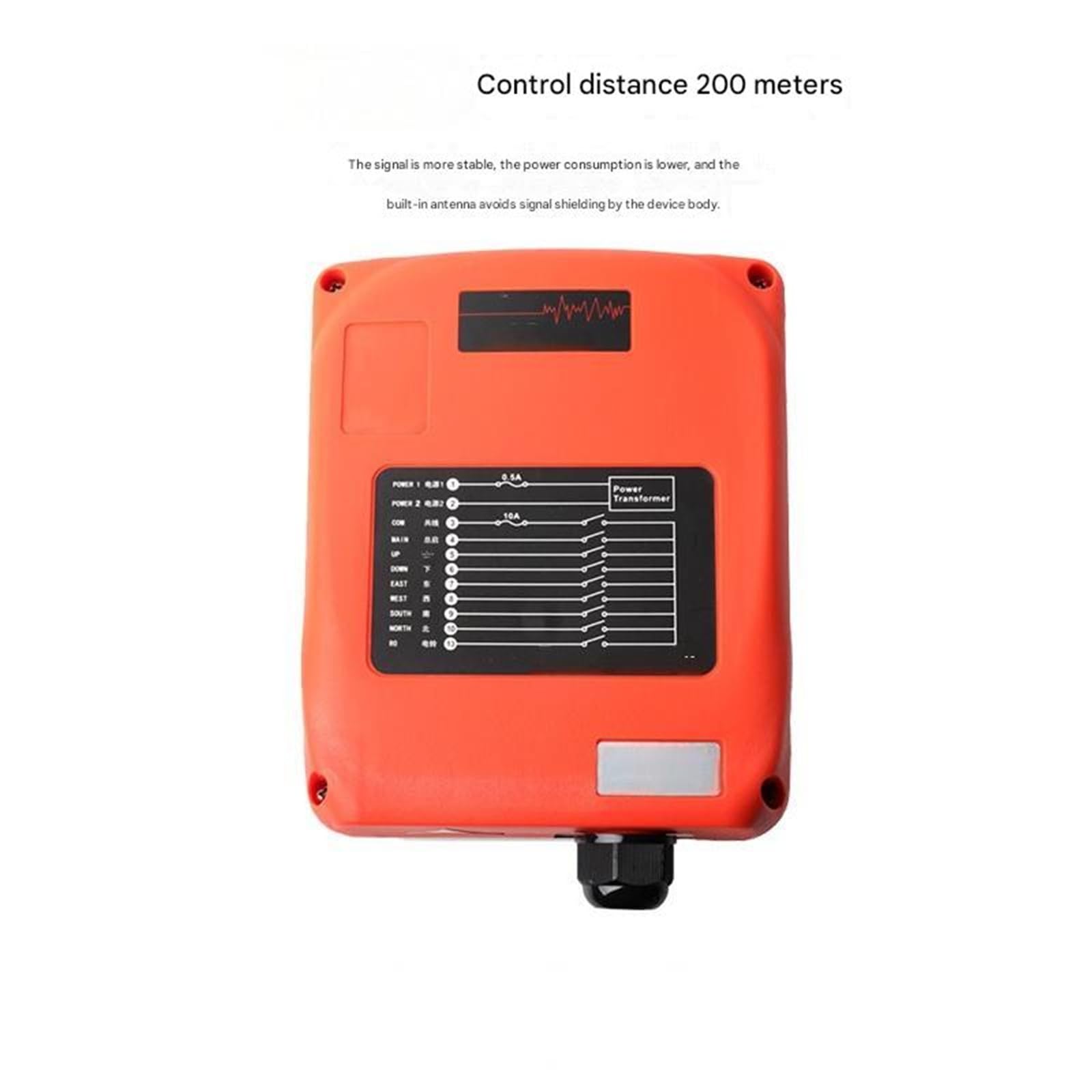 Telecomando wireless industriale for gru monotrave Q600 AC/DC 110-460V Telecomando wireless