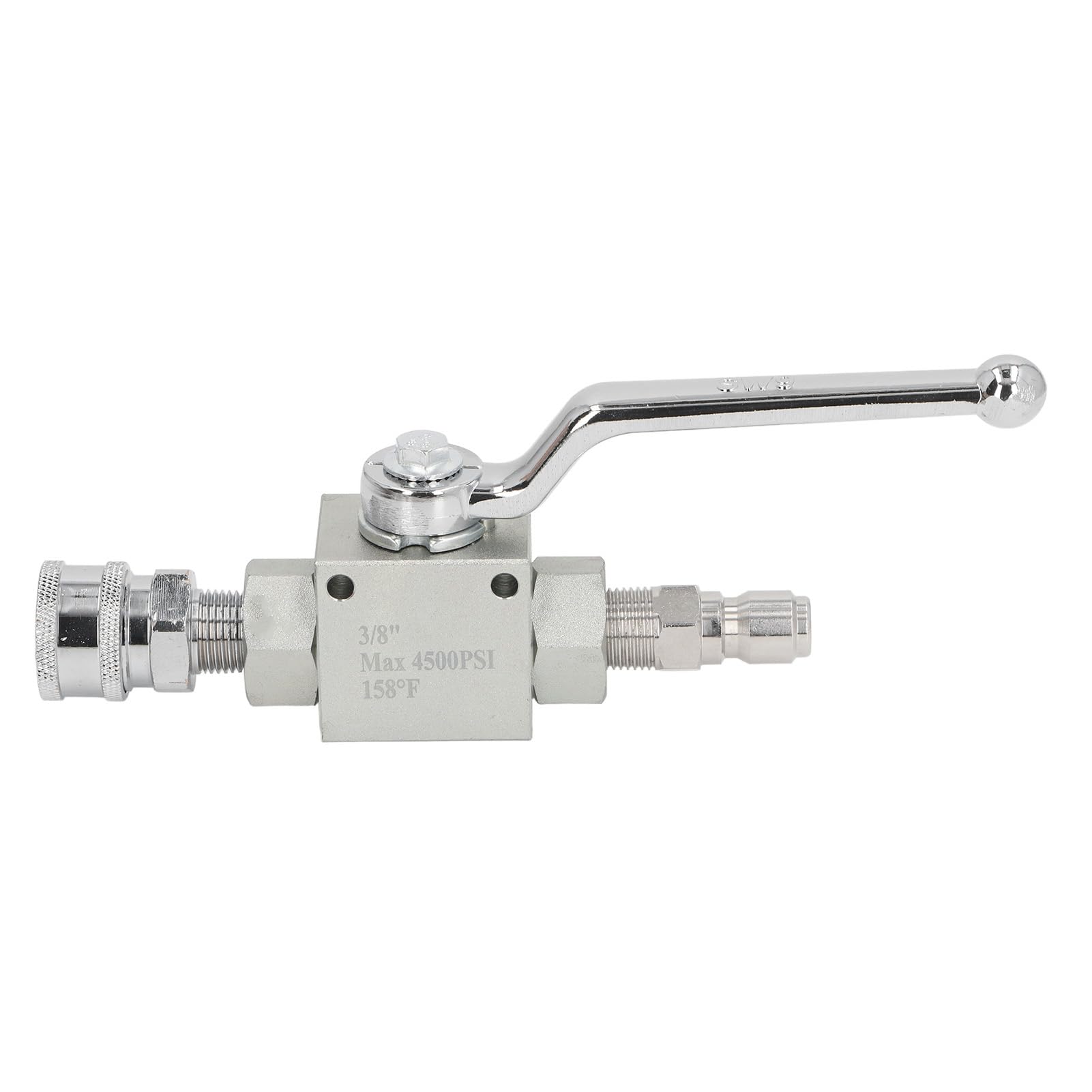 Zestaw zaworów do zaworu pralki pod wysokim ciśnieniem Trwałe aluminiowe stal ze stali nierdzewnej Szybkie połączenie wyłączenie 4500 psi dla urządzeń do czyszczenia pod wysokim