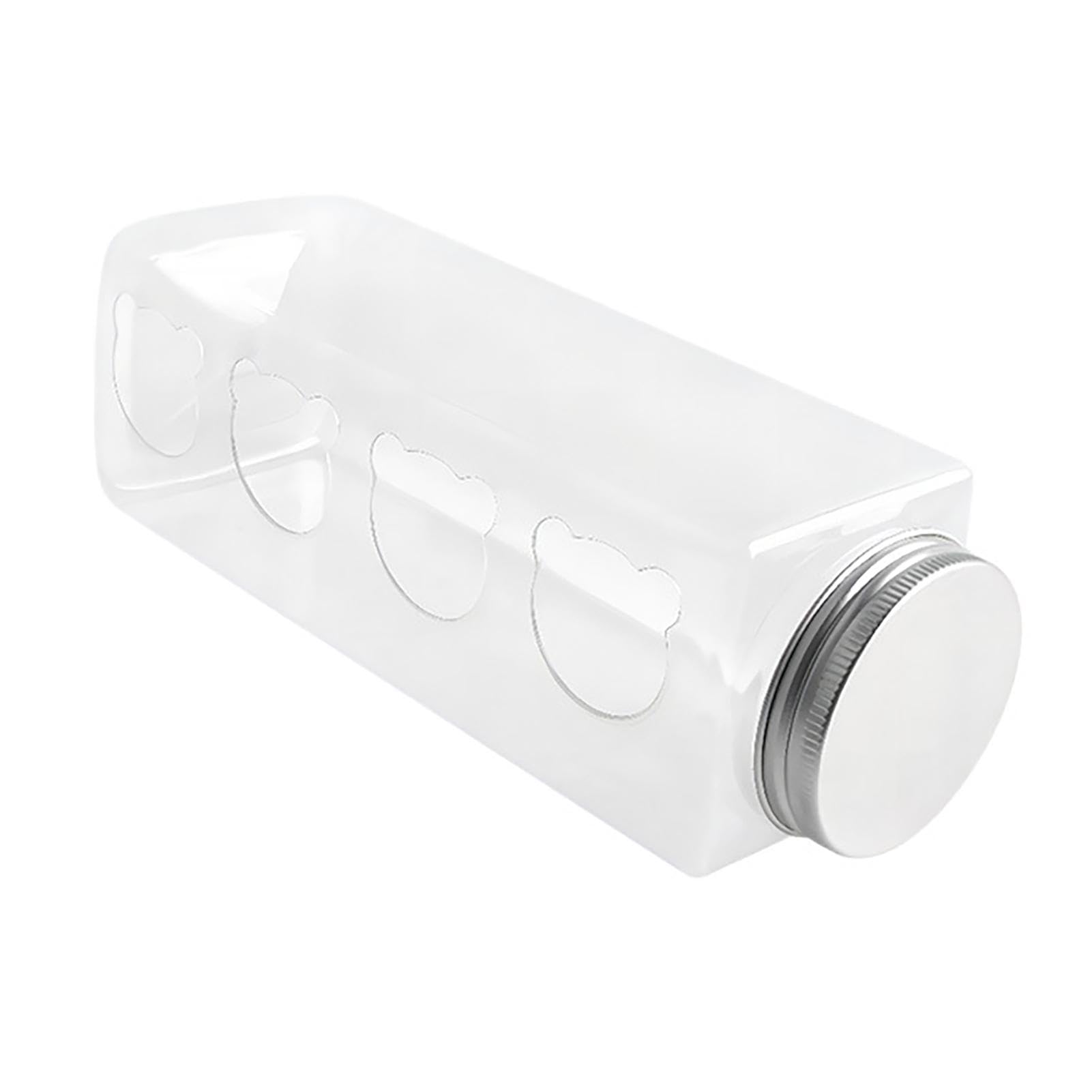 Quail Feeder - Quail Hanging Feeder | Clear No Mes Chicken Feeder 4 Bear Feeding Ports | Portable Bottle Shaped Birdfeeders | Cage Accessories for Quail Parrots Budgies Basilisks Finches