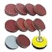 Coceca 2 Inches 100pcs Sanding Discs Pad Kit for Drill Grinder Rotary Tools with Backer Plate a Quarter Inch Shank Includes 80-3000 Grit Sandpapers