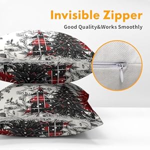 Kawani Christmas Trees Throw Pillow Covers 18x18 Inches, Set of 2 Red Black Buffalo Plaid Xmas Bells and Tree Cotton Linen Pillow Cushion Case for Couch Sofa Home Winter Holiday Decor Kawani Christmas Trees Throw Pillow Covers 18×18 Inches Set of 2 Red Black Buffalo Plaid Xmas Bells and Tree Cotton Linen Pillow Cushion Case for Couch Sofa Home Winter Holiday Decor