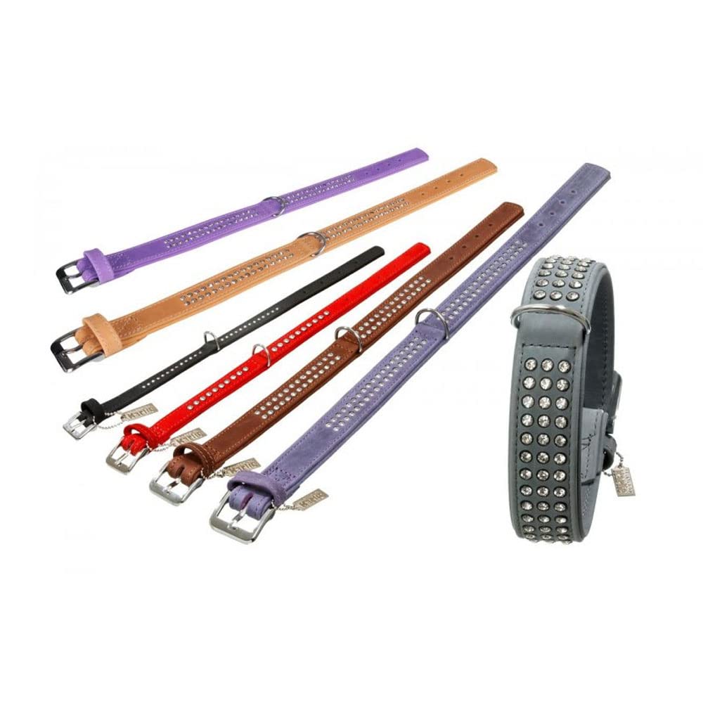Karlie – Buffalo Rhinestone Halskette L: 45 cm W: 22 mm JA A: 34,5 – 40,5 cm M violett