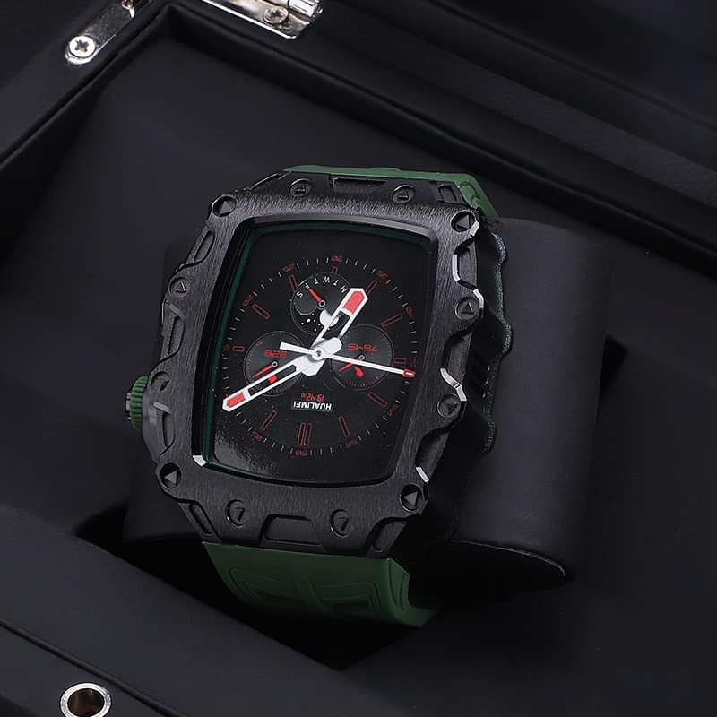 Kit modification Apple Watch 45mm cadre en métal CZKE bracelet de luxe pour iWatch 7 6 5