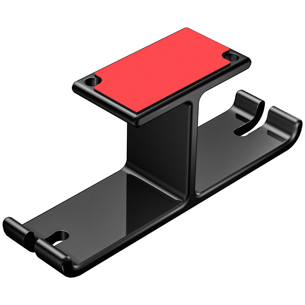 Andoer Headphone Stand,Dual Headphone Holder Aluminum Headset Hanger Universal Holder Charging Cable Winder