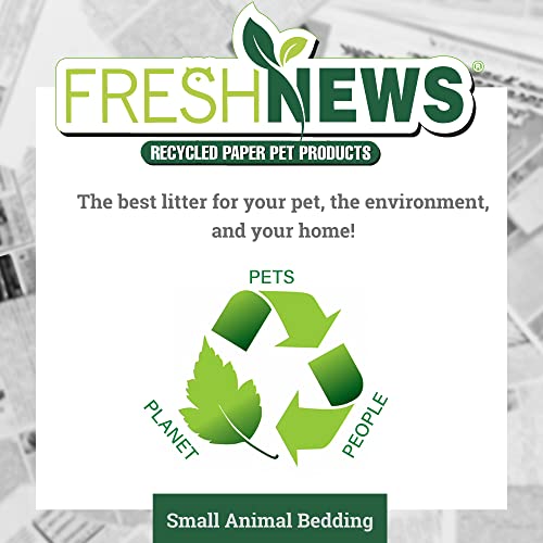 Image of Fresh News Recycled Paper Bedding, Small Animal Bedding, 10 Liters (Pack of 2)