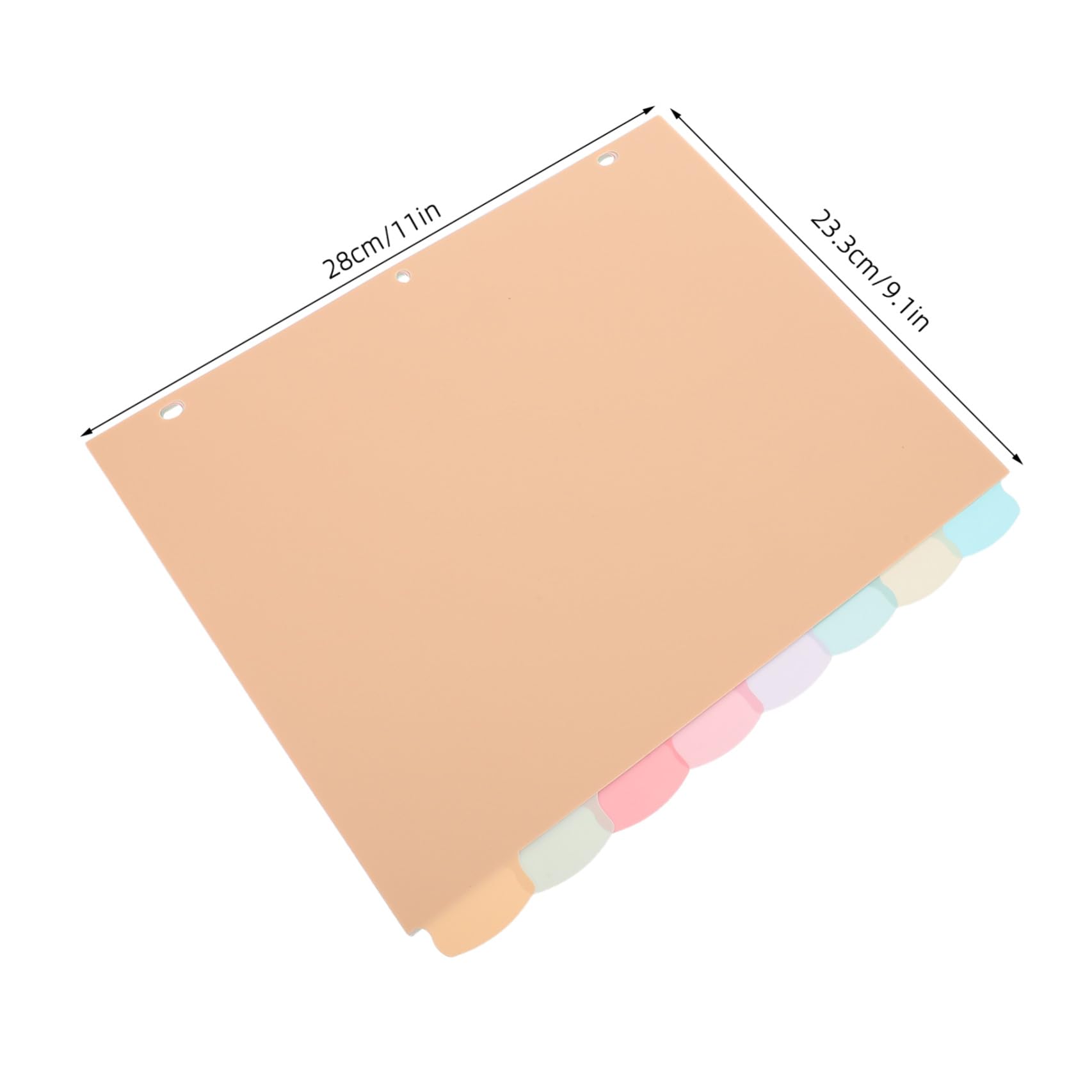 OSALADI 48 Pezzi Divisori per Raccoglitore Mobili Colorati Formato per Ufficio e Scuola Materiali Resistenti e Facili da Scrivere