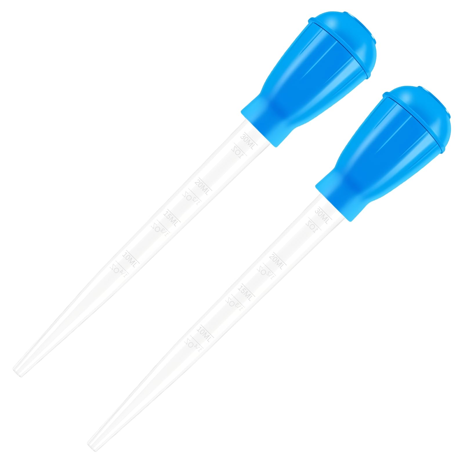 XNFUOE 2pcs Manual Fish Tank Water Changer 30ml Aquarium Dropper Gravel Cleaning Straw Tool Fish Dropper Feeder Manual Wet Waste Cleaner Multifunctional Siphon Tool for Fish Tank
