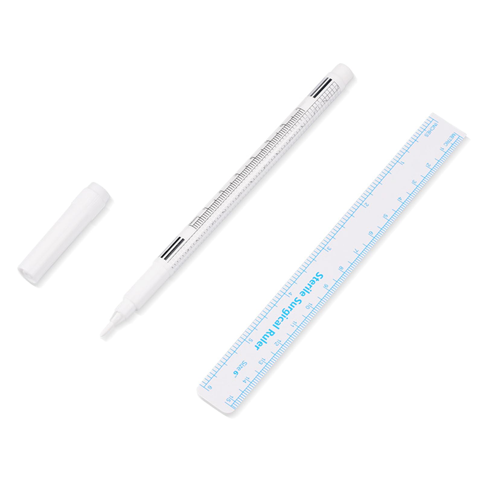10x Skin Marker Positioning Pen White Surgical Skin Marker Eyebrow Makeup Pen Makeup Position Mark Tools