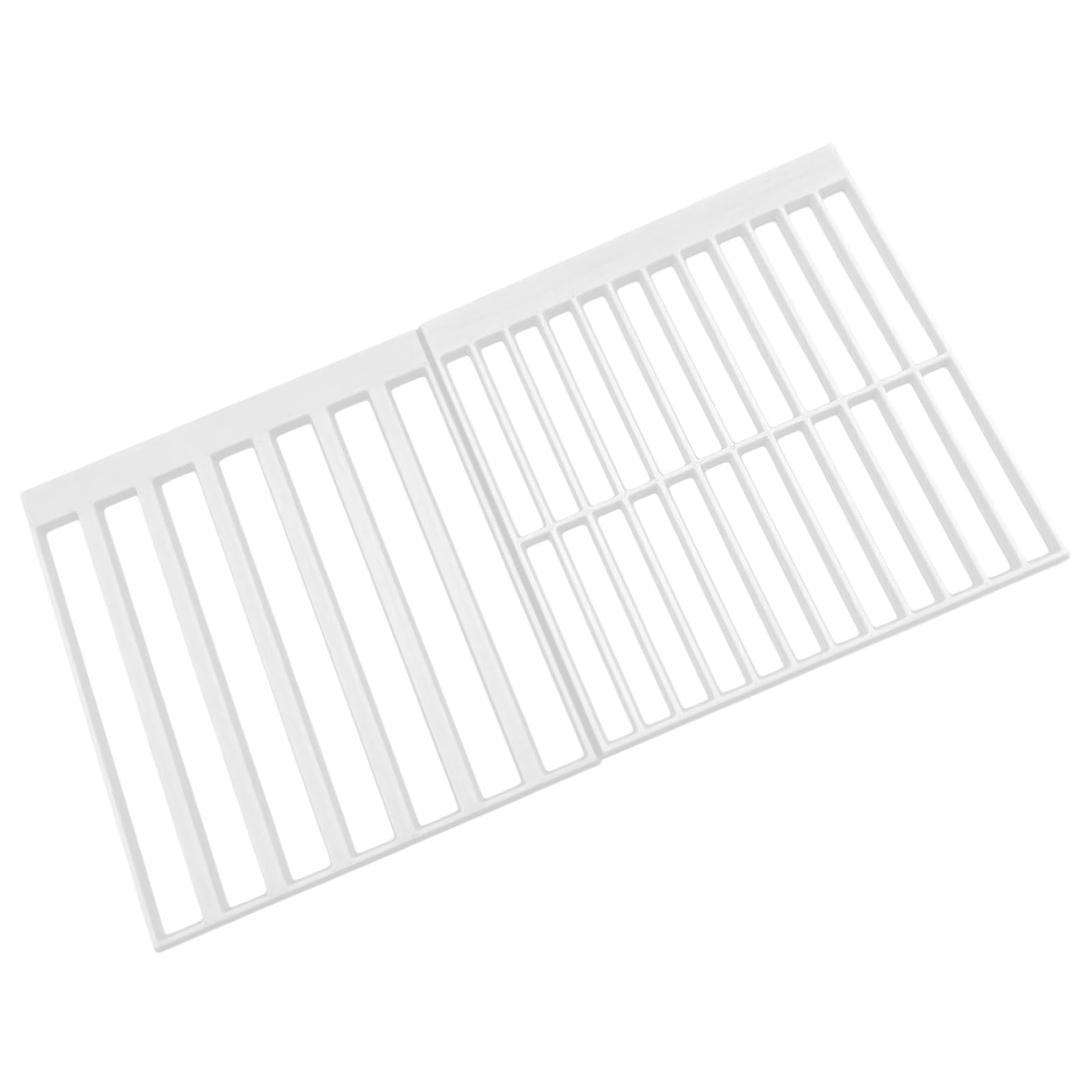 Woedpez White 2Pcs Printed Paintings Rulers With Grids For Enhances Alignment And Crafting Efficiency Professional Craft Ruler Set