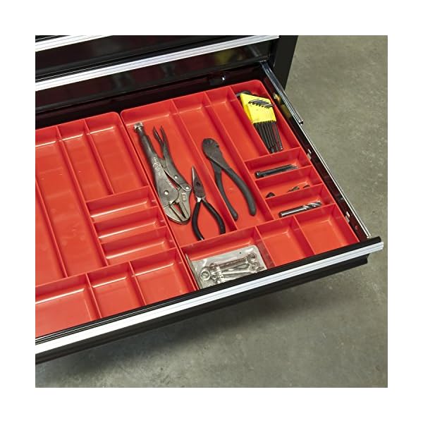 Ernst 5011 Manufacturing Organizer Tablett, 10 Fächer, Schwarz – Bild 4