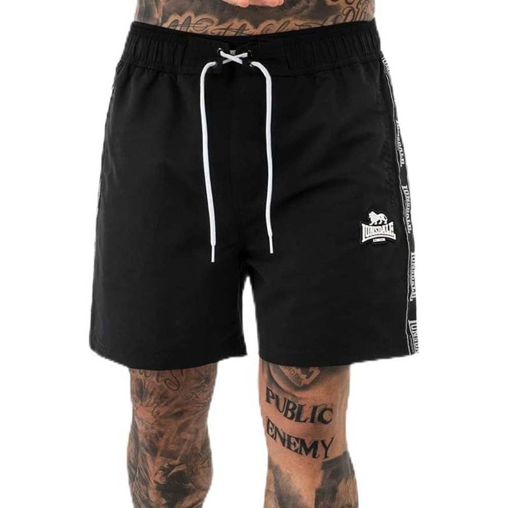 Lonsdale London KIRBUSTER Hombre Bañador Negro