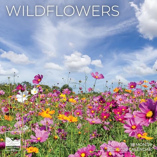 Wild Flowers Wall Calendar 2026 | 12' x 24' Open | Giftable Floral Garden Calendar 2026 | Thick & Sturdy Paper for Organizing & Planning | Pacific Waters Press (Wild Flowers)
