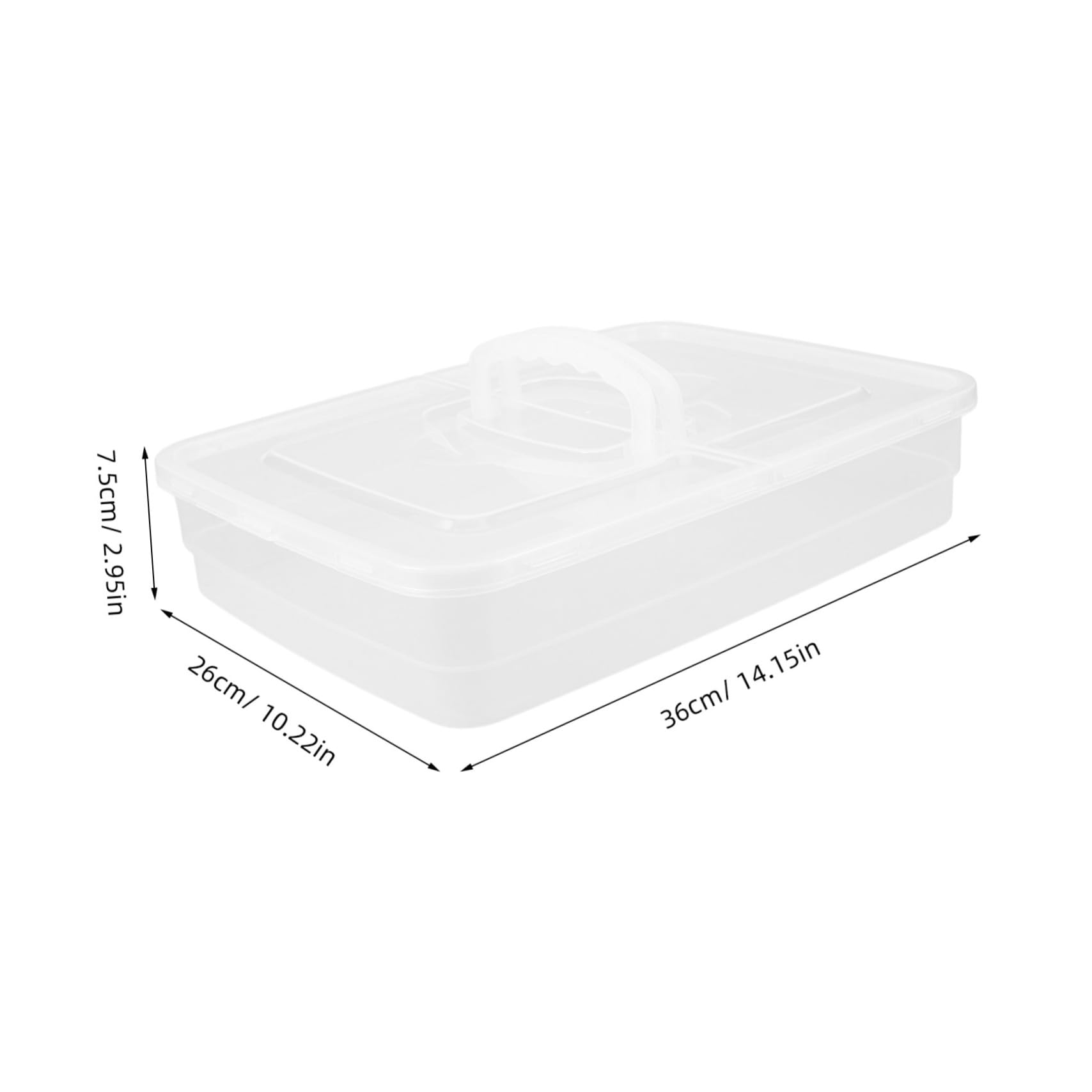 PRETYZOOM Household Pizza Dough Proofing Box with Lid Handle for Efficient Dough