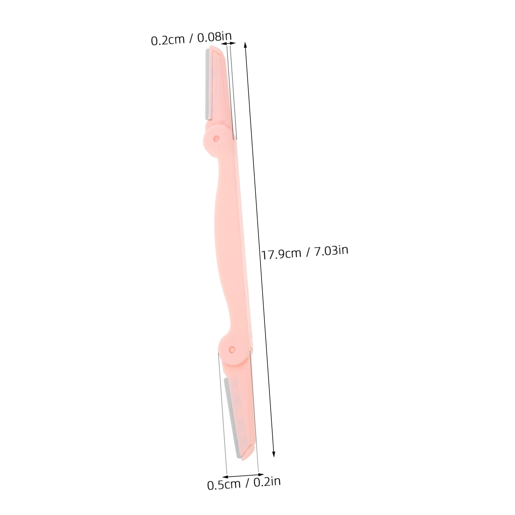 VICASKY 3pcs Foldable Eyebrow Razor Double Head Eyebrow Trimmer for Women Lightweight Travel Friendly for Grooming and Shaping Brows