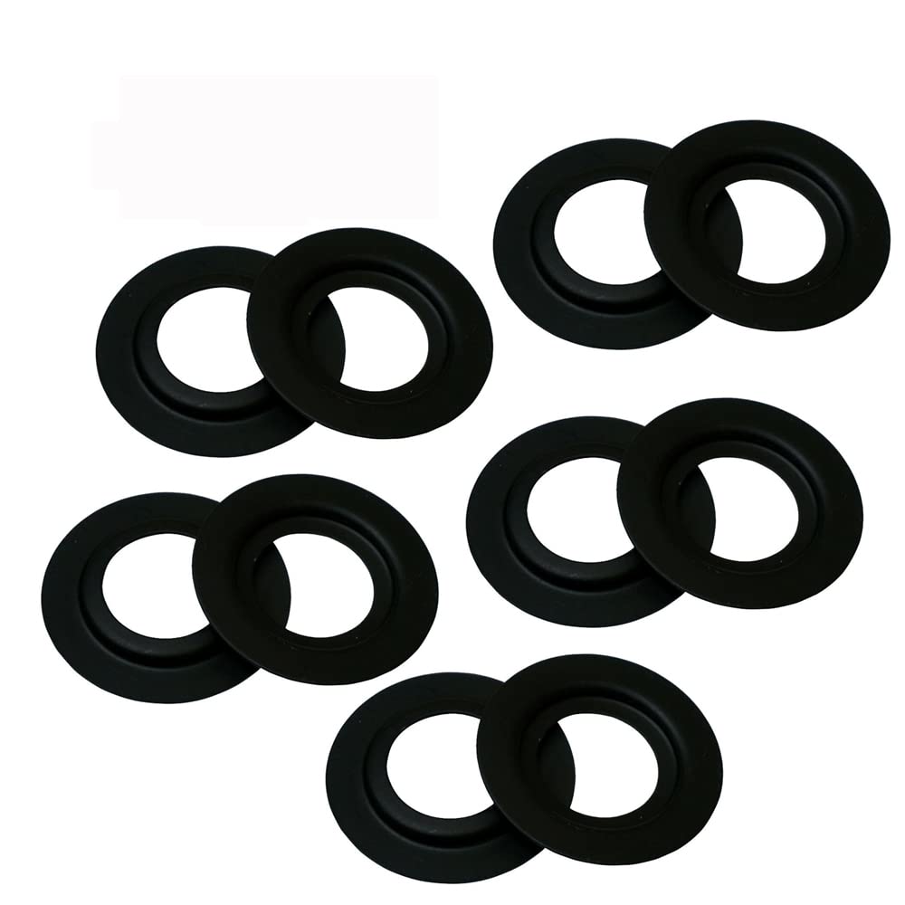 10 Pieces Black Metal Lamp Shade Reducer Ring for ES/E27 to BC/B22 Plate Light Fitting Lampshade Adapter Rings Washer Adaptor Converter Screw Fitting Adapter Twist Lock Socket Replacement