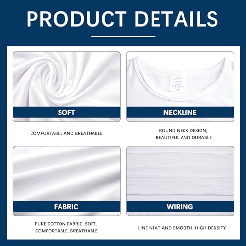 OKBA Sublimation Blank T-Shirts Round Collar Long Sleeves2