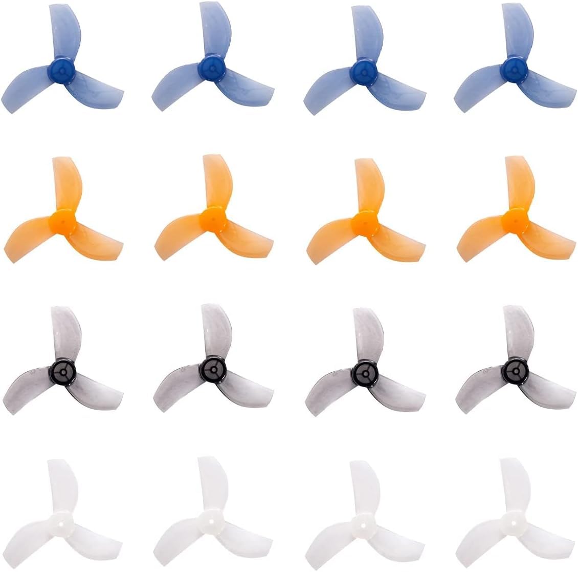 Gemfan 35MM 3-Blade Props 1mm Hole Whoop Drone Propellers Compatible 08028 Brushless Motor for 1S Micro Tiny Whoop Drone Quadcopter(8CW 8CCW)