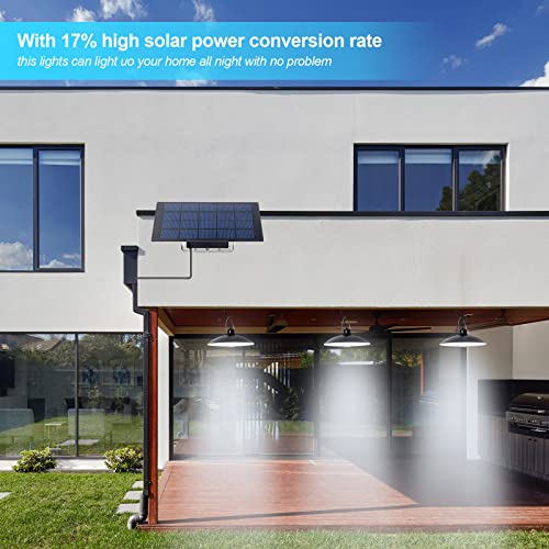 Yrbxsky Solar-Pendelleuchte für drinnen und draußen. Solar-Schuppen-Lichter, Scheunenlicht, Wärmelampen mit Ein-Schalter… – Bild 4