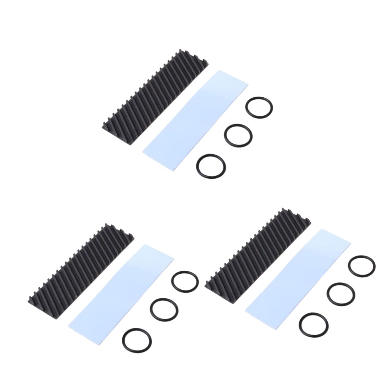 Gatuida 3pezzi Dissipatore Calore Ssd Rame Con Rivestimento Grafene Accessorio Computer Con Design Professionale e Cuscinetto Per Raffreddamento
