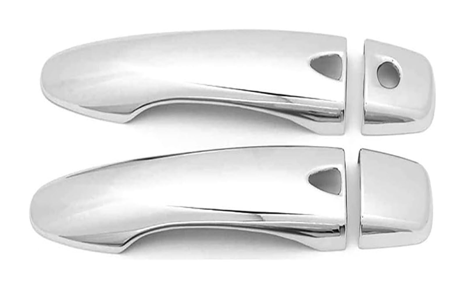 Ysbvblrmrv 2 Doors Electroplated Car Outside Door Handle Cap For Koleos For Hzg 2017-2020 Single Hole 2-Smart Door Handle Trim Anti-Scratch(2 Doors Electroplated)