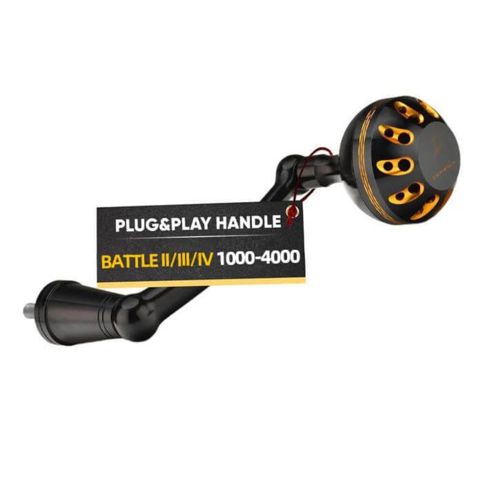 GOMEXUS Power Handle Compatible for Penn Battle III&IV Spinning Fishing Reel Replacement Handle (Make Sure Your Reel's Size & Please Note The First Picture)