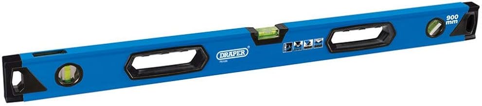Draper 75105 - Nivel de sección de caja de vista lateral, 900 mm de longitud, color azul