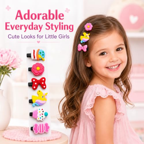 Image of 30 Pcs Hair Accessories for Kids Girls | Cute Baby Hair Clips Set in Mixed Designs & Colours | Hair Clips for Baby Girls | Kids Hair Clips for Girls Daily Wear | Mixed Designs