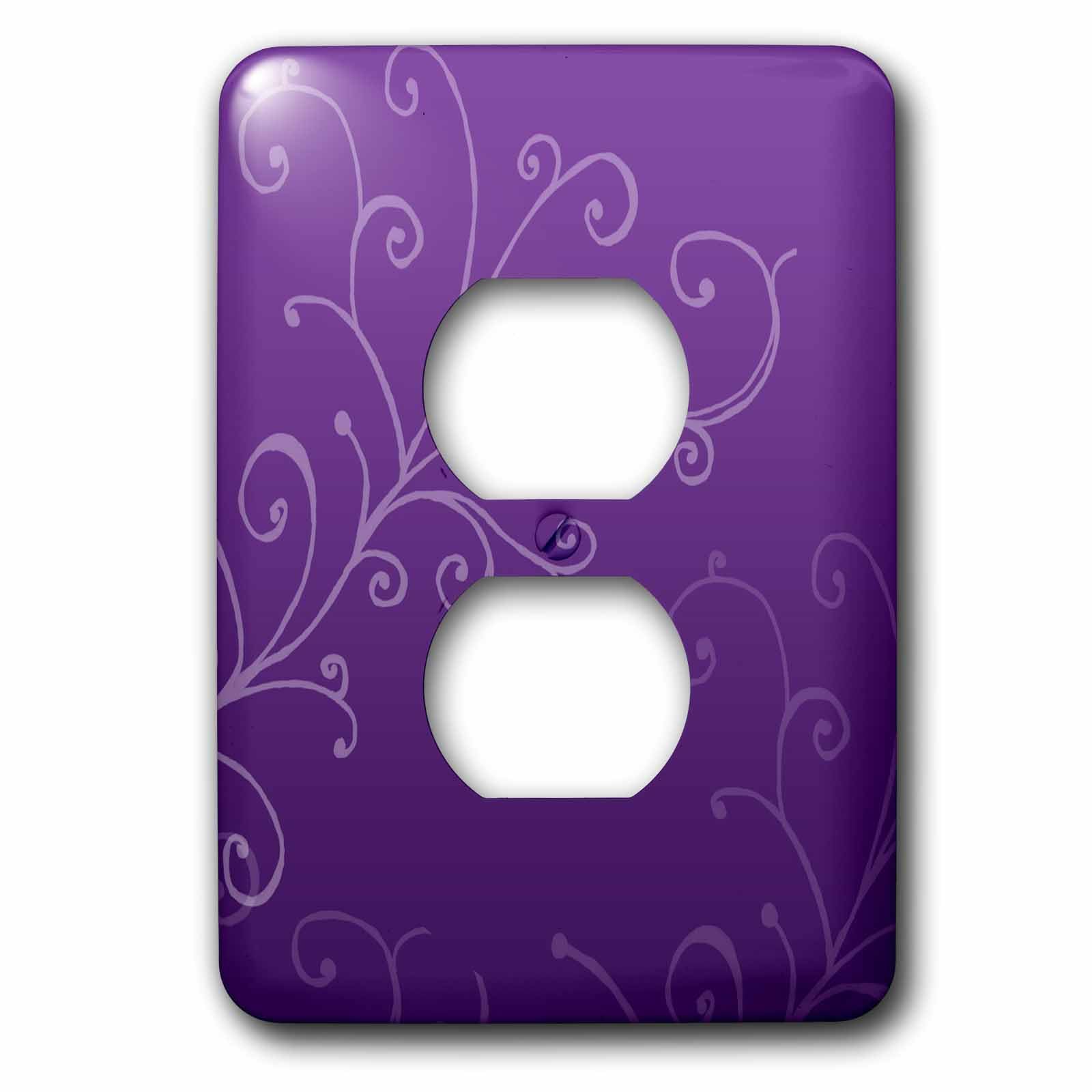 Cache-prise violet lsp_32495_6 plaque interrupteur design mural