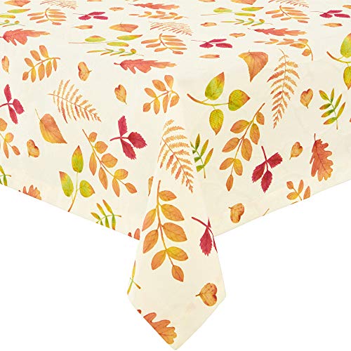 Erwin Müller Tischdecke bügelfrei Blätter Größe 130x170 cm