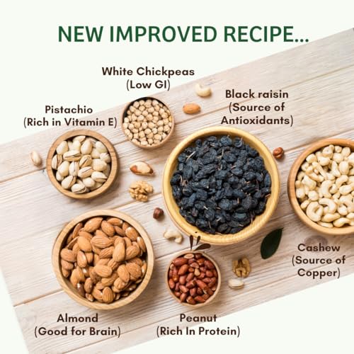 Image of Zucchero Roasted Healthy Nutmix, 800g (Almonds, Cashew (Big), Pistachio, Black Raisin, White Chikpea, Bold Peanut) - Salt free | Oil-Free Roasting | 24g Protein | Healthy Dry Fruit | No Preservative | Zero Cholesterol