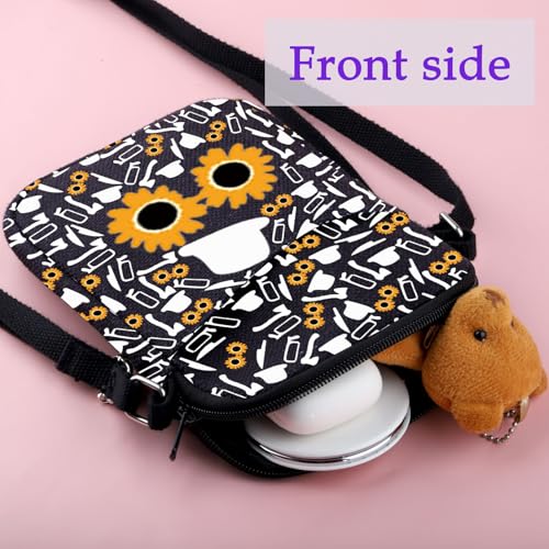 XYANFA Clloown Crossbody Bag Horror Movies Lover Gift Clloown Themed Gift Handbag3