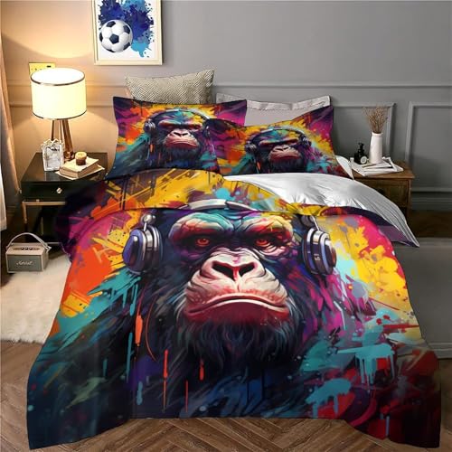 Chiens parure de lit colorée pour chambre d'enfant moderne