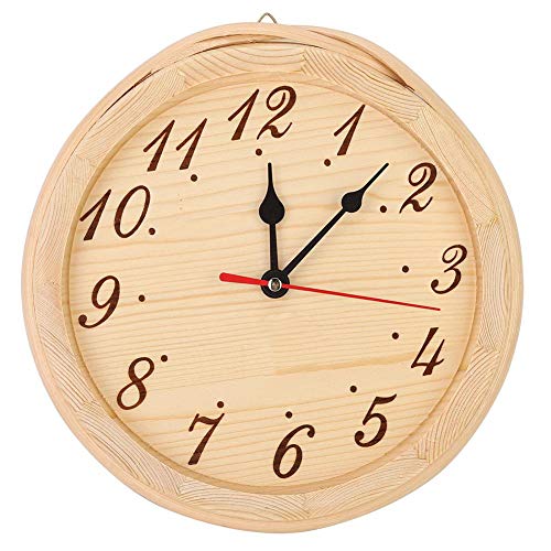 Qiter Sauna Clock, Number Type Sauna Clock Decoration Ornament for Sauna Room Home Bedroom Use