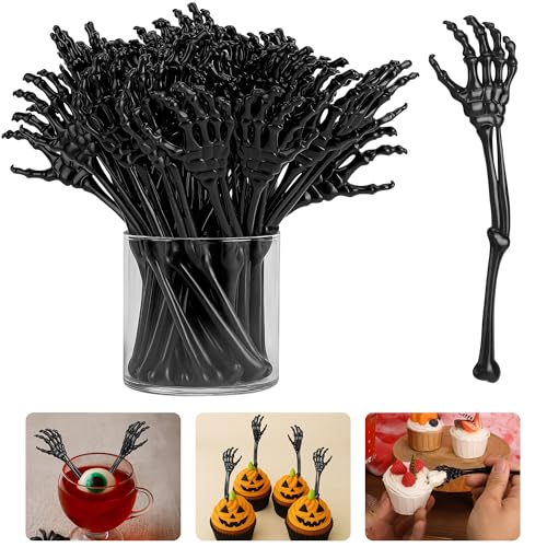 RunNico 60 Pcs 5.9''x1.5'' Halloween Skeleton...