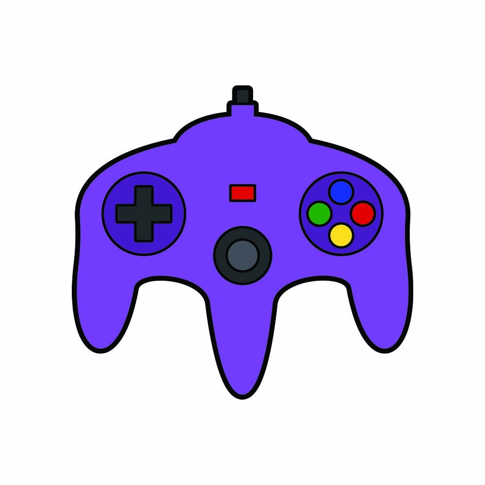 Late 90's Retro Controller Vinyl Decal -Indoor and Outdoor use!