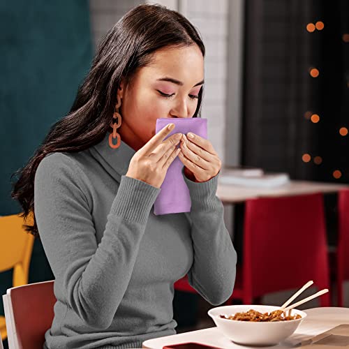 Utopia Kitchen Lavender Cloth Napkins [12 Pack, 18X18 Inch] Cotton Blend Washable And Reusable Table Dinner Napkins For Hotel, Lunch, Restaurant, Weddings, Event And Parties #TOP7