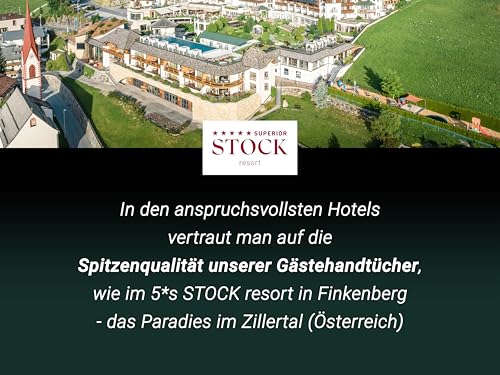 ZOLLNER 10er Set Gästehandtücher - saugstarke und weiche Mint-Tücher - Hotelqualität OEKO-TEX STANDARD 100 - waschbar bi
