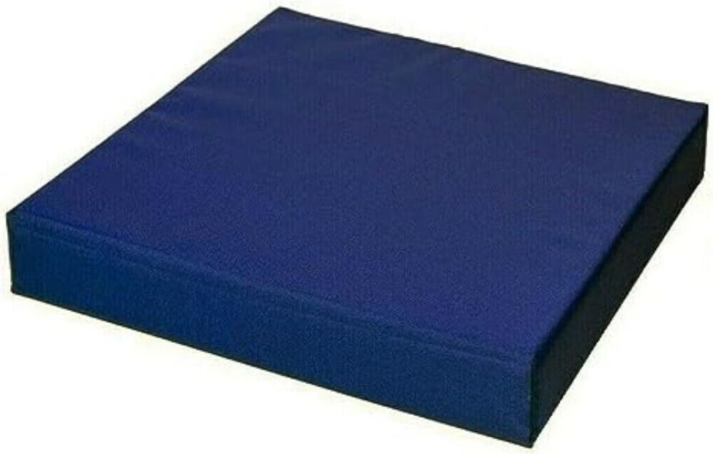 Pinkfairy Water-Resistant Chair Cushion For Rattan Furniture - Outdoors Foam Seat Pads 4cm - Removable Cover, Garden Patio Coffee Shop (Navy Blue, 43 x 43cm / 17" x 17") — image 1